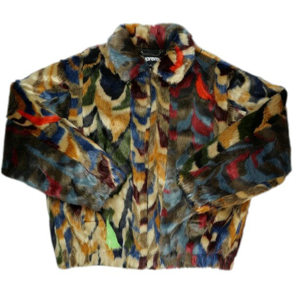 乐天商城 - SUPREME シュプリーム 22AW Multicolor Faux Fur Bomber Jacket ジャケット マルチ Size 【XL】 【中古品-ほぼ新品】 30005631