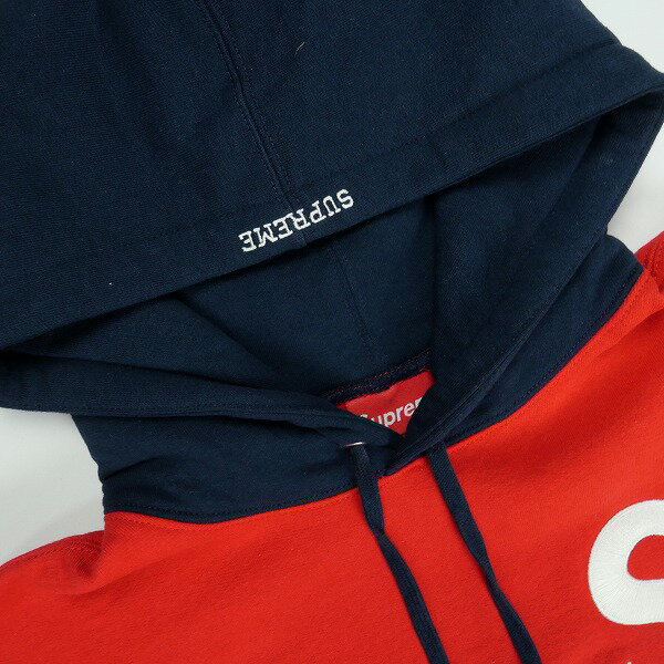 SUPREME シュプリーム 19SS S Logo Colorblocked Hooded Sweatshirt Red パーカー 赤 Size 【M】 【新古品・未使用品】 30005633