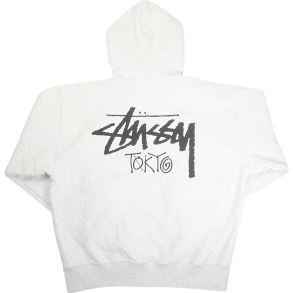 STUSSY ステューシー STOCK TOKYO ZIP HOOD ASH HEATHER 東京限定ジップパーカー 灰 Size 【S】 【新古品・未使用品】 30005876