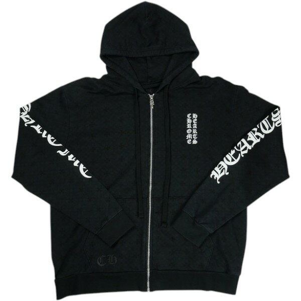 CHROME HEARTS クロム・ハーツ CH PLUS HORSESHOE FULL ZIP HOODIE BLACK ジップパーカー 黒 Size 【M】 【中古品-非常に良い】 30006191