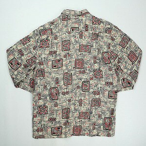 At Last & Co アットラスト/BUTCHER PRODUCTS ブッチャープロダクツ ABSTRACT SHIRT RAYON L-S GREY 長袖シャツ 灰 Size 【14】 【中古品-良い】 20824291
