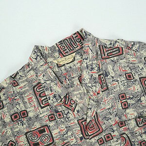 At Last & Co アットラスト/BUTCHER PRODUCTS ブッチャープロダクツ ABSTRACT SHIRT RAYON L-S GREY 長袖シャツ 灰 Size 【14】 【中古品-良い】 20824291