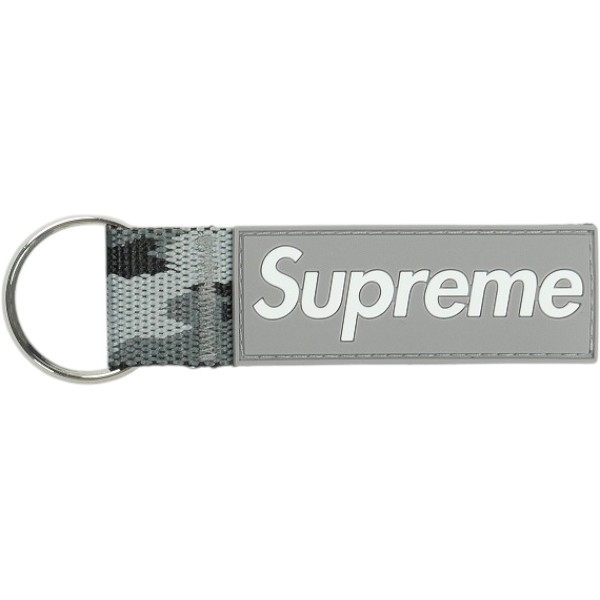 SUPREME シュプリーム 26SS Webbing Keychain Snow Camo キーチェーン 灰 Size   30011039