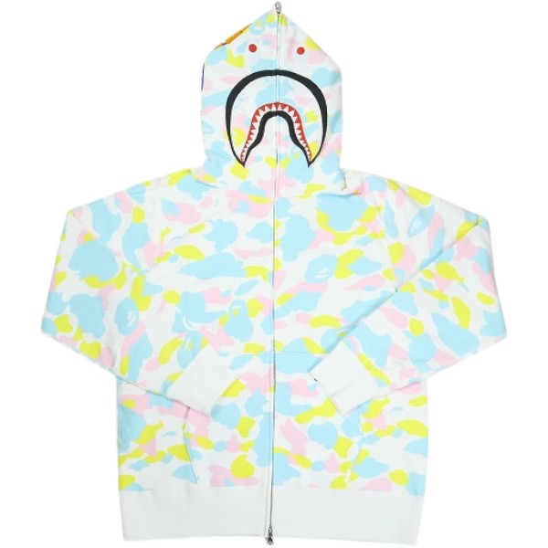 樂天商城 - A BATHING APE ア ベイシング エイプ 26SS NEW MULTI CAMO SHARK FULL ZIP HOODIE WHITE シャークパーカー 白 Size 【M】 【新古品・未使用品】 30011052