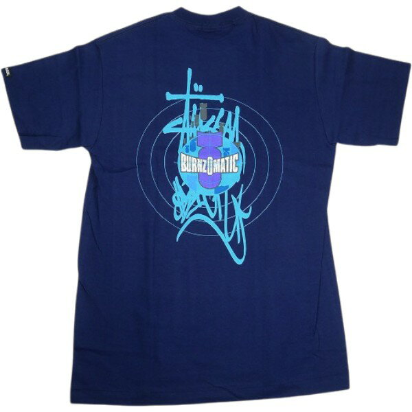 乐天商城 - STUSSY ステューシー Cust Made Burnz Matic Tee Navy Tシャツ 紺 Size 【M】 【中古品-ほぼ新品】 30005640