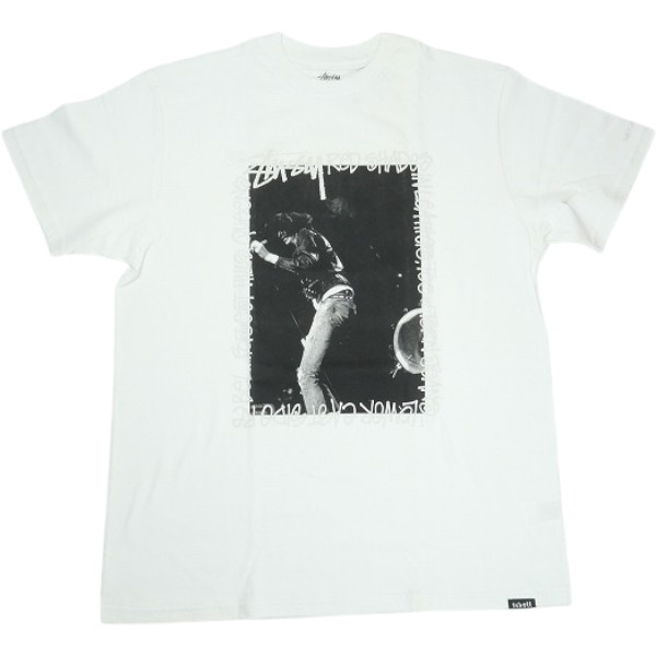 乐天商城 - STUSSY ステューシー ×Schott 100th Joey Frame Tee White Tシャツ 白 Size 【XL】 【中古品-ほぼ新品】 30005643