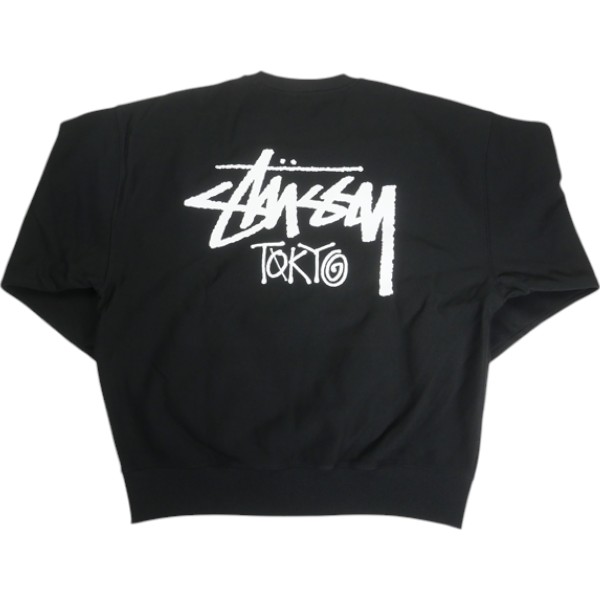 STUSSY ステューシー STOCK TOKYO CREW BLACK 東京限定クルーネックスウェット 黒 Size 【M】 【新古品・未使用品】 30005738