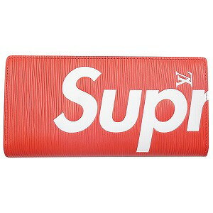 SUPREME シュプリーム ×Louis Vuitton ルイヴィトン 17AW PF. BRAZZA SP EPI Red 長財布 ウォレット 赤 Size 【フリー】 【新古品 未使用品】 20778881