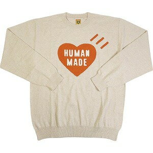 HUMAN MADE ヒューマンメイド 22AW HEART L/S KNIT SWEATER BEIGE ニット ベージュ Size 【XL】 【新古..