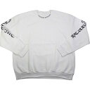 CHROME HEARTS クロム・ハーツ NECK LOGO CREW SWEAT WHITE クルーネックスウェット 白 Size 【XL】 【新古品・未使用品】 20807722