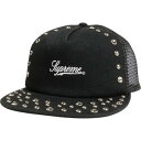 SUPREME シュプリーム 24AW b.b. Simon Studded Canvas Mesh Back 5-Panel Black キャップ 黒 Siz...