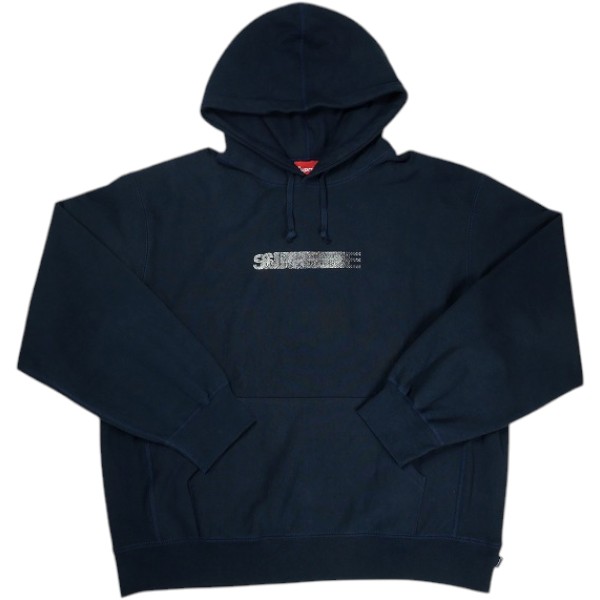H*Y様 Supreme スワロフスキー Logoパーカー 黒 M（訳あり特価） Supreme Hooded SWAROVSKI BLACK シュプリーム パーカー