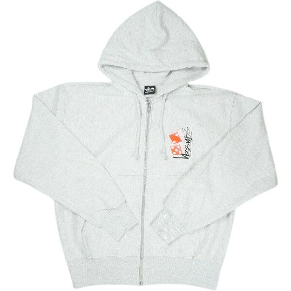 乐天商城 - STUSSY ステューシー 26SS TALL DICE ZIP HOODIE ASH HEATHER ジップパーカー 灰 Size 【M】 【新古品・未使用品】 30006434
