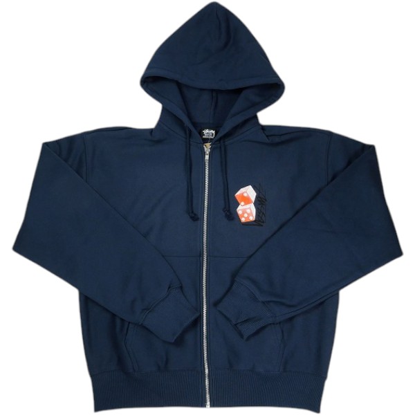 STUSSY ステューシー 26SS TALL DICE ZIP HOODIE NAVY ジップパーカー 紺 Size 【M】 【新古品・未使用品】 30006436