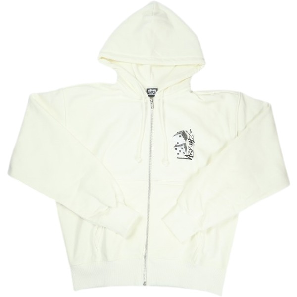 乐天商城 - STUSSY ステューシー 26SS TALL DICE ZIP HOODIE OFF WHITE ジップパーカー 白 Size 【M】 【新古品・未使用品】 30006437