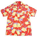 SUPREME シュプリーム 18SS Lily Rayon Shirt Red 半袖シャツ 赤 Size 【S】 【中古品-良い】 20779022