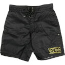 CHROME HEARTS クロム・ハーツ SHORT M SURF BRITCHES BLACK ワッペン付きスイムショーツ 黒 Size 【W32】 【新古品・未使用品】 20808230