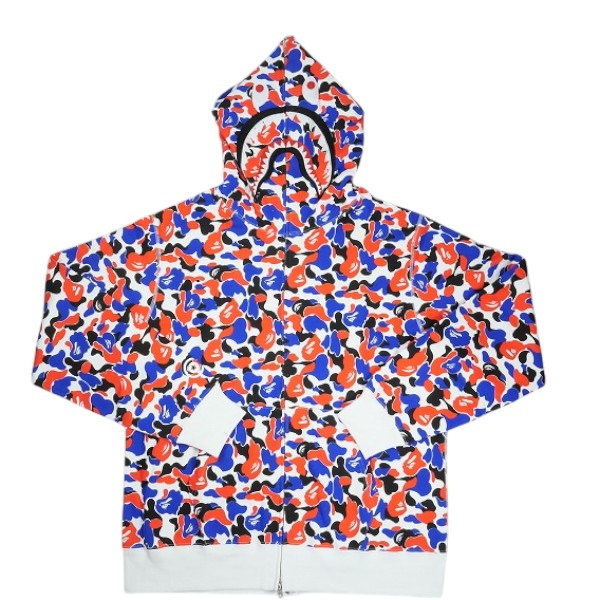 乐天商城 - A BATHING APE ア ベイシング エイプ LONDON Separate Shark Full Zip Hoodie Multi ロンドン限定シャークパーカー マルチ Size 【XXL】 【新古品・未使用品】 30006589