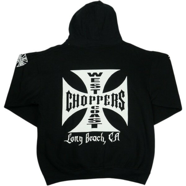 乐天商城 - VINTAGE ヴィンテージ West Coast Choppers ウェストコーストチョッパーズ Iron Cross Hoodie パーカー 黒 Size 【L】 【中古品-良い】 30006829