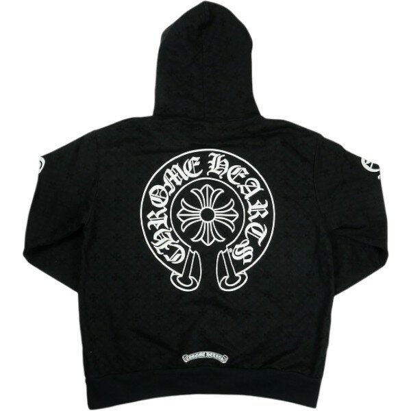 CHROME HEARTS クロム・ハーツ HORSESHOE HOODIE BLACK パーカー 黒 Size 【L】 【中古品-ほぼ新品】 30006875