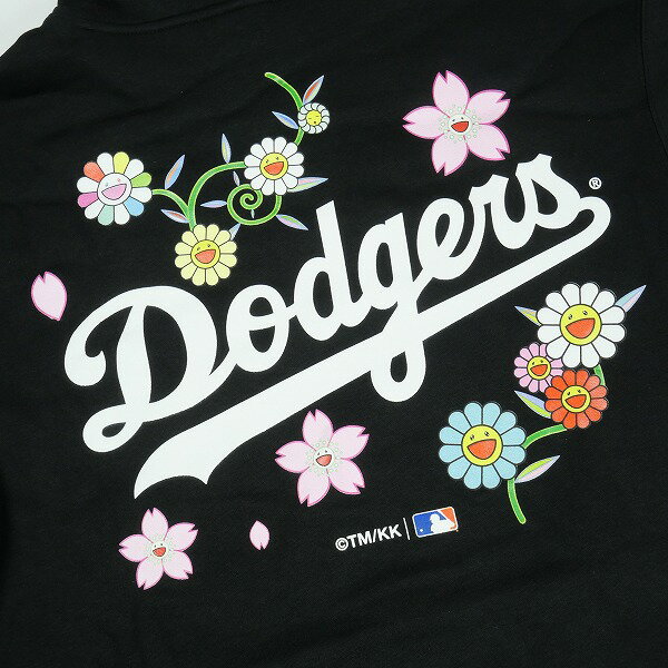 村上隆 ムラカミタカシ ×MLB Dodgers Hoodie Black パーカー 黒 Size 【XL】 【新古品・未使用品】 20819225