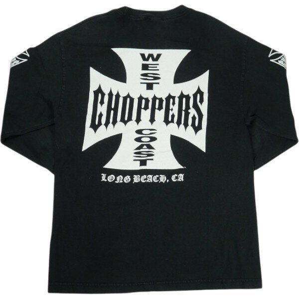 乐天商城 - VINTAGE ヴィンテージ West Coast Choppers ウェストコーストチョッパーズ Iron Cross LS Tee ロンT 黒 Size 【L】 【中古品-良い】 30006821