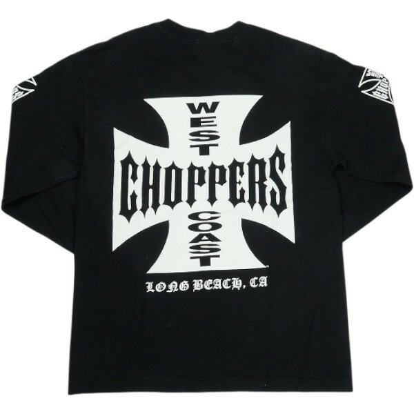 乐天商城 - VINTAGE ヴィンテージ West Coast Choppers ウェストコーストチョッパーズ Iron Cross LS Tee ロンT 黒 Size 【M】 【中古品-良い】 30006823