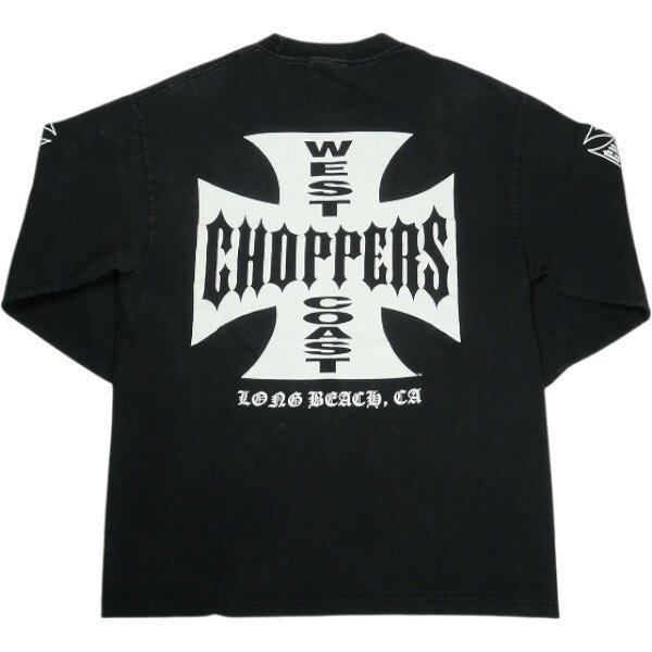 乐天商城 - VINTAGE ヴィンテージ West Coast Choppers ウェストコーストチョッパーズ Iron Cross LS Tee ロンT 黒 Size 【L】 【中古品-良い】 30006824