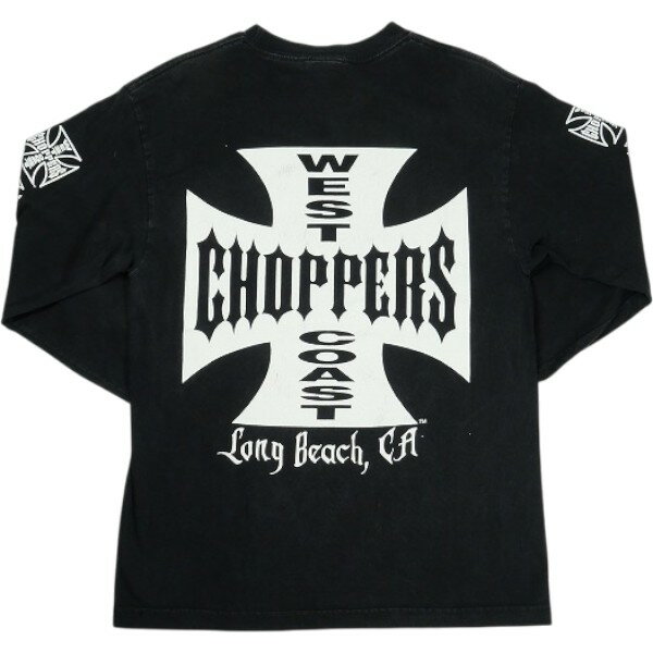 乐天商城 - VINTAGE ヴィンテージ West Coast Choppers ウェストコーストチョッパーズ Iron Cross LS Tee ロンT 黒 Size 【M】 【中古品-良い】 30006828