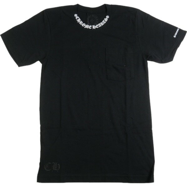 樂天商城 - CHROME HEARTS クロム・ハーツ NECK LOGO SS T-SHIRT BLACK/WHITE Tシャツ 黒白 Size 【S】 【新古品・未使用品】 30007055