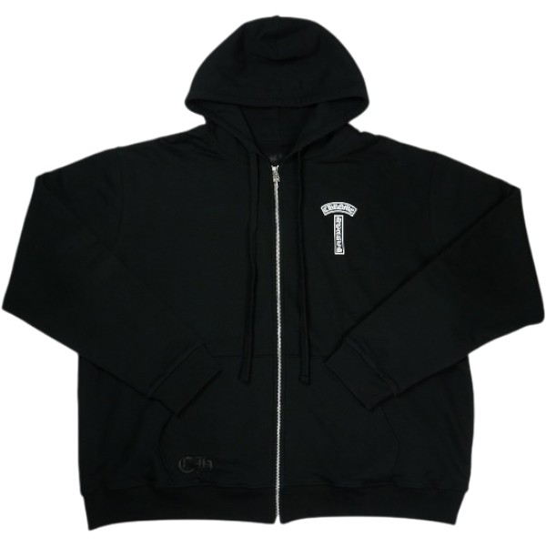 CHROME HEARTS クロム・ハーツ CH ARCH USA THERMAL ZIP HOODIE BLACK ジップパーカー 黒 Size 【XL】 【新古品・未使用品】 30007067