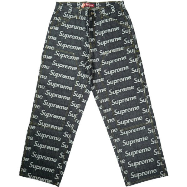 樂天商城 - SUPREME シュプリーム 25FW Jacquard Logos Double Knee Denim Painter Jean Rigit Indigo デニムパンツ インディゴ Size 【W32】 【新古品・未使用品】 30006253