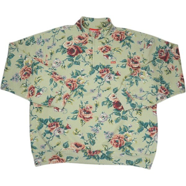 乐天商城 - SUPREME シュプリーム 26SS mall Box Half Zip Pullover Floral ハーフジップスウェット ベージュ Size 【XL】 【新古品・未使用品】 30007119