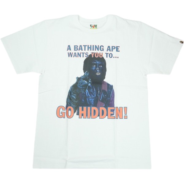 乐天商城 - A BATHING APE ア ベイシング エイプ ×HIDDEN GO HIDDEN TEE WHITE Tシャツ 白 Size 【M】 【新古品・未使用品】 30007143