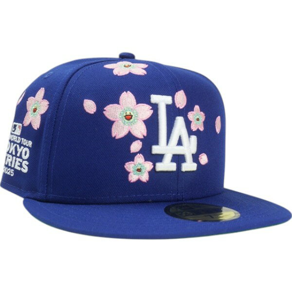 乐天商城 - 村上隆 ムラカミタカシ ×MLB World Tour Tokyo Series 2025 New Era 59Fifty Dodgers Strapback Hat キャップ 青 Size 【7　3/8(M)】 【新古品・未使用品】 30007194