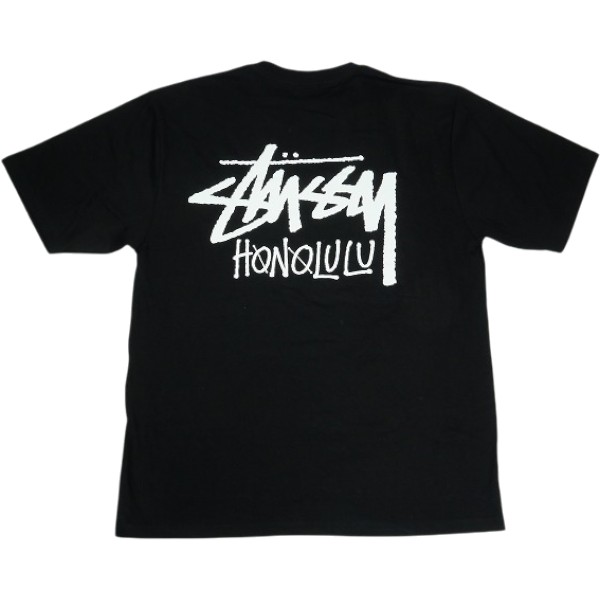 乐天商城 - STUSSY ステューシー STOCK HONOLULU TEE BLACK ホノルル限定Tシャツ 黒 Size 【L】 【新古品・未使用品】 30007201