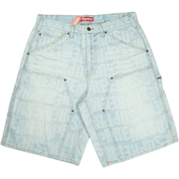 樂天商城 - SUPREME シュプリーム 26SS Repeat Jacquard Double Knee Denim Short Light Washed Indigo ダブルニーショーツ インディゴ Size 【W34】 【新古品・未使用品】 30009726