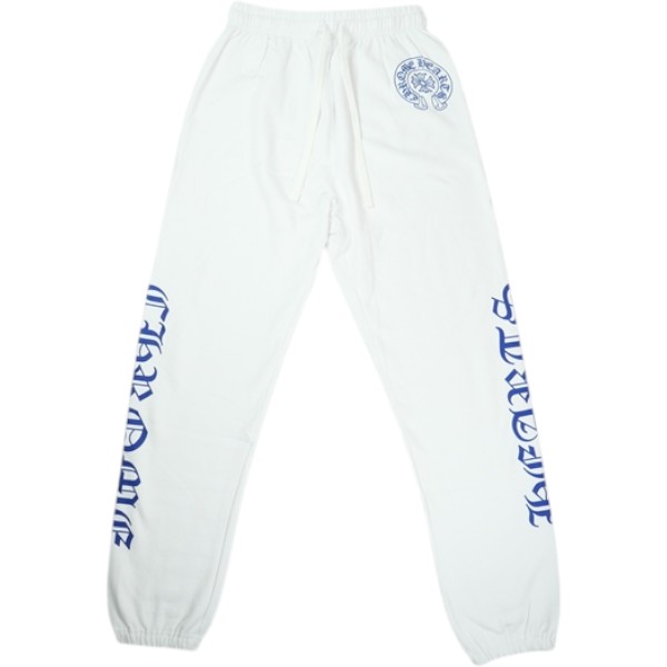CHROME HEARTS クロム・ハーツ BND BTTM SWTPNT WHITE/DGR BLUE スウェットパンツ 白青 Size   30009754