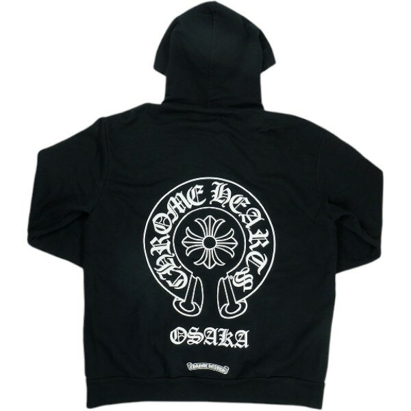 乐天商城 - CHROME HEARTS クロム・ハーツ Osaka Horseshoe Pullover Hoodie Black 大阪限定パーカー 黒 Size 【M】 【中古品-非常に良い】 30009784