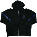 CHROME HEARTS クロム・ハーツ VRCT THERMAL FULL ZIP HOODIE BLACK/BLUE ジップパーカー 黒青 Size 【X...