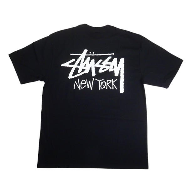乐天商城 - STUSSY ステューシー STOCK NEW YORK TEE BLACK ニューヨーク限定Tシャツ 黒 Size 【M】 【新古品・未使用品】 30007545