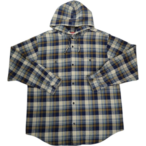 樂天商城 - SUPREME シュプリーム 26SS Hooded Flannel Shirt Brown 長袖シャツ 茶 Size 【XL】 【新古品・未使用品】 30011176
