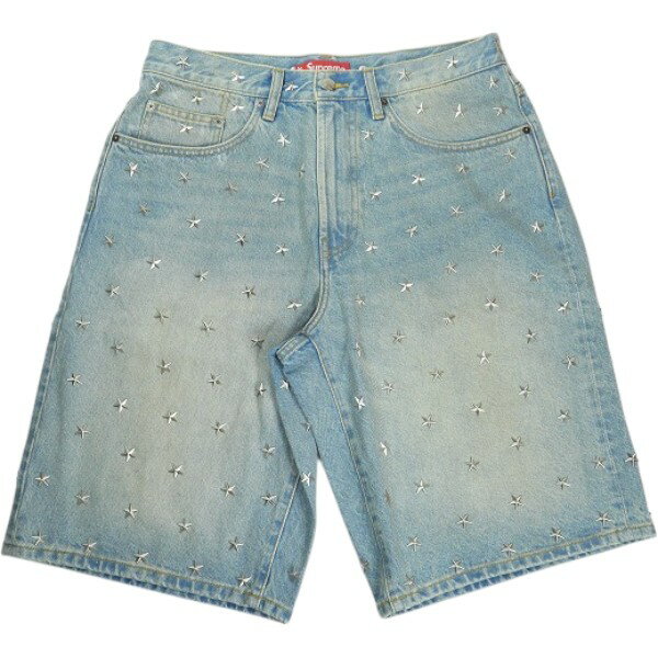 樂天商城 - SUPREME シュプリーム 26SS Stars Studded Baggy Denim Short Washed Indigo ショーツ インディゴ Size 【W32】 【新古品・未使用品】 30011182