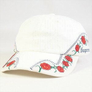 【スーパーセール 6/11 01:59まで】SUPREME シュプリーム 23SS Roses 6-Panel キャップ 白 Size 【フリー】 【新古品・未使用品】 20770428【SALE】