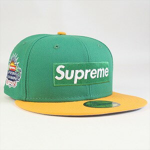 【スーパーセール 6/11 01:59まで】SUPREME シュプリーム 22SS 2-Tone Box Logo New ボックスロゴニューエラキャップ 緑 Size 【7　1/8(XS)】 【新古品・未使用品】 20770527【SALE】