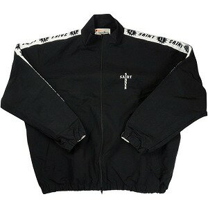 楽天ブランド古着のフールズジャッジSAINT MICHAEL セント マイケル 24SS TRACK SIDE TAPE JACKET Black トラックジャケット 黒 Size 【L】 【新古品・未使用品】 20830015
