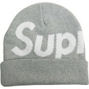 SUPREME シュプリーム 24AW Big Logo Beanie Heather Grey ビーニー 灰 Size 【フリー】 【新古品・未使用品】 20814189(4)