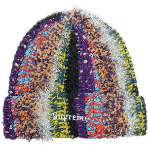 乐天商城 - SUPREME シュプリーム 25FW Tinsel Stripe Beanie Multicolor ビーニー マルチ Size 【フリー】 【新古品・未使用品】 20830515