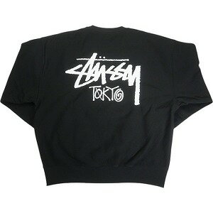STUSSY ステューシー 25SS STOCK TOKYO CREW BLACK 東京限定クルーネックスウェット 黒 Size 【L】 【新古品・未使用品】 20815366