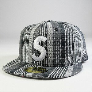 シュプリーム SUPREME シュプリーム 23SS Metallic Plaid S Logo New Era Cap キャップ 黒 Size 【7　3/8(M)】 【新古品・未使用品】 20765058